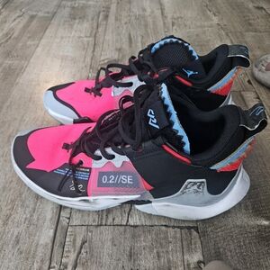 Pink and Black Athletic Shoes